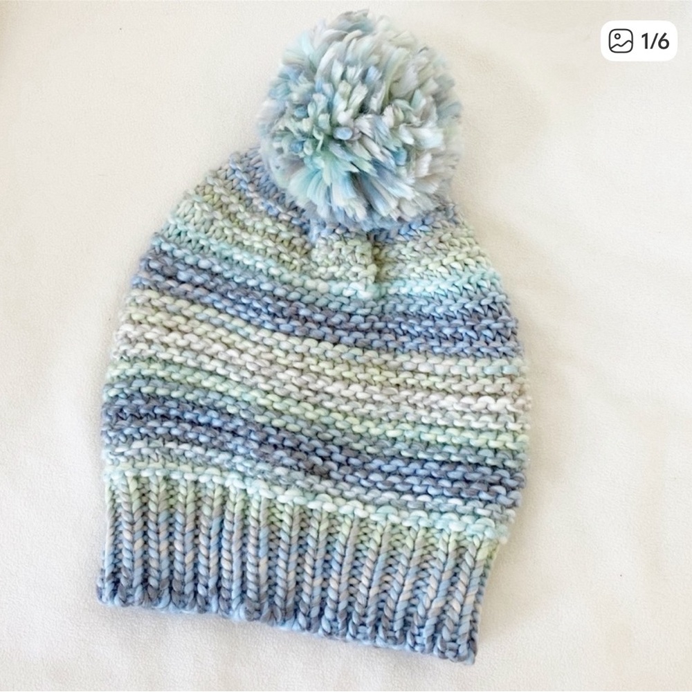 Winter Pom Pom Hat And Matching Tube Scarf LIKE NEW